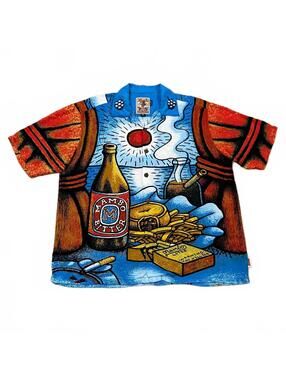 Vintage Mambo Loud Shirt Mambo Bitter Reg Mombassa Size XL